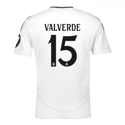 Maillot de Foot Real Madrid Valverde 15 Domicile 2024-25 Maillot de Foot Real Madrid Valverde 15 Domicile 2024-25